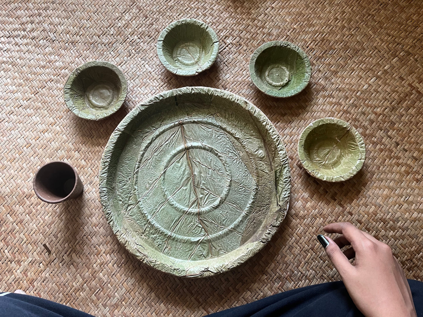 Plates & Bowls made of leaves