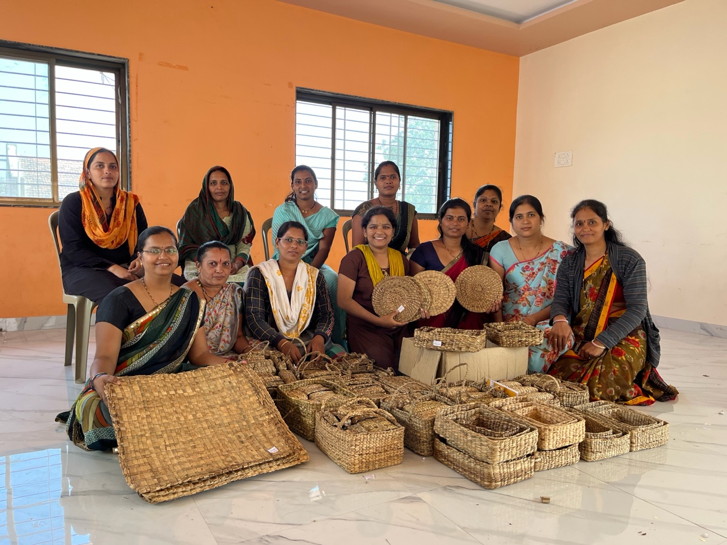 Eco-friendly handcrafted water weave product.