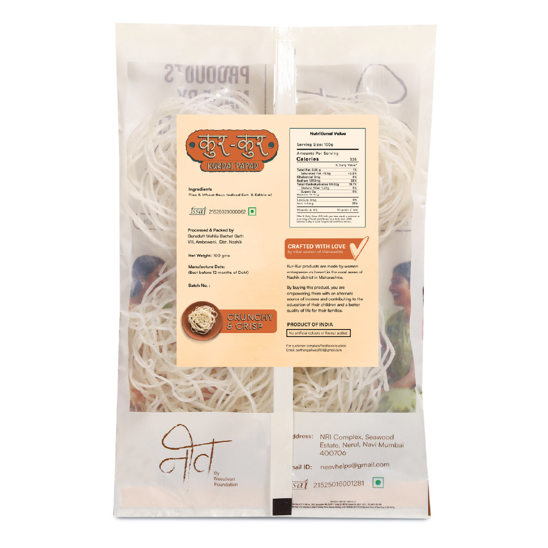 Kurdai Papad Online | Traditional Handmade Papad | NeevStore