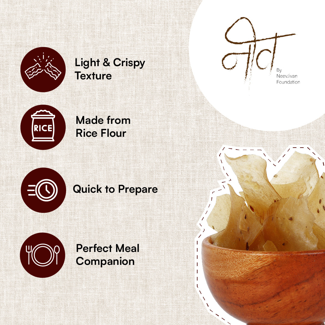 Rice Papad Online | Handmade & Sun-Dried | NeevStore