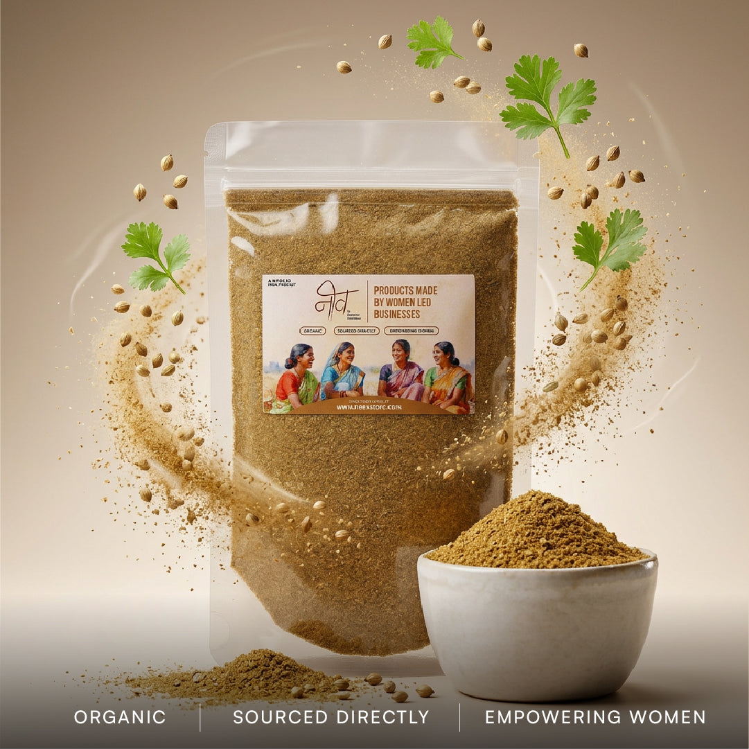 Dhania coriander powder pack, front view – NeevStore